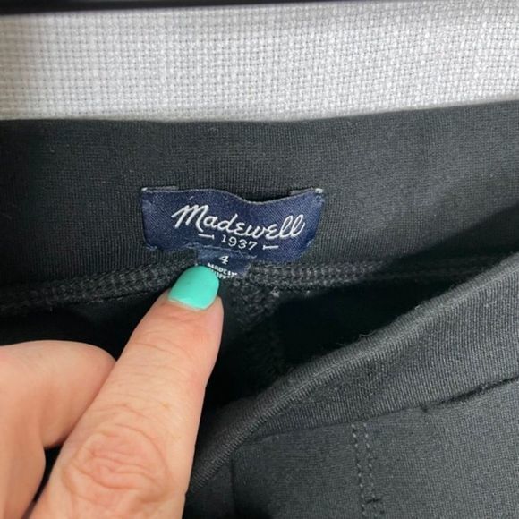 Madewell Pieced Ponte Black‎ Leggings Pockets - Picture 3 of 4